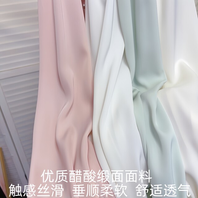 ຜ້າພັນຄໍ bow hollow ຄໍ V-neck acetate satin