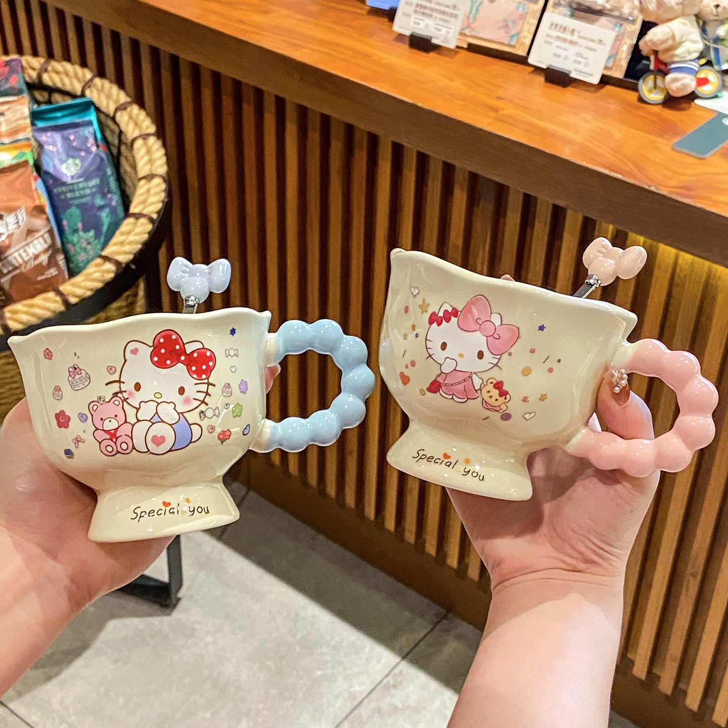 ins高颜值生日礼物送女生伴手礼哈喽KT陶瓷杯子礼盒装马克杯礼品,淘宝优惠券,粉丝福利购,淘宝优惠卷