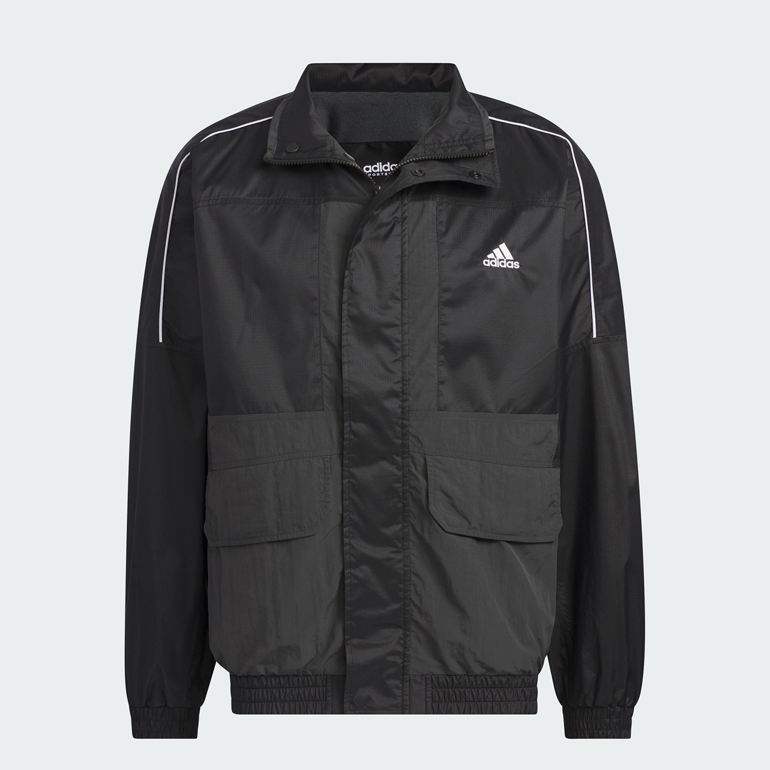 Adidas/阿迪达斯正品冬季新款男女运动保暖梭织外套IK7326 - 图2