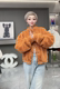 2024 Spring New European Mink National Style Fur All-in-One Jacket Women's Short Retro Disk Buckle Thickened Warm Imitation Mink Fur