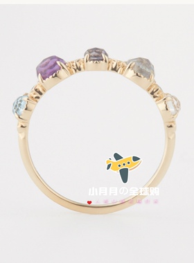 邮包戒指agete18K日系女