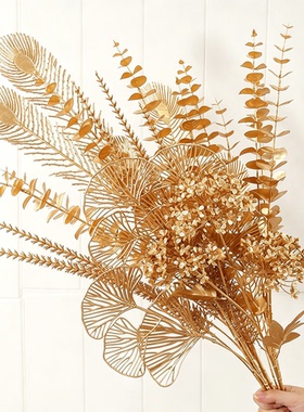 DIY金色尤加利插花配材年宵花