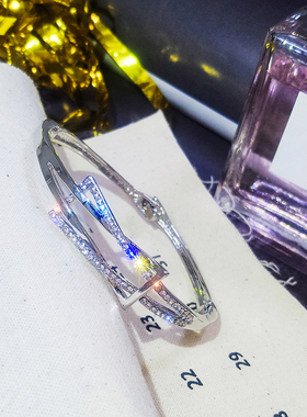 ins小众风气质网红满钻潮人手镯