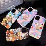 Мультяшная пижама, кремовый чехол для телефона, набор материалов ручной работы, барсетка, комплект, DIY