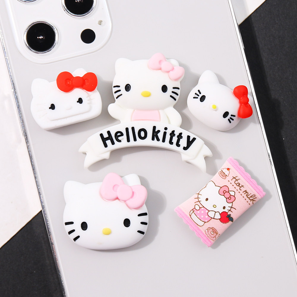 卡通猫头系列奶油胶手机壳树脂饰品配件diy材料包手工自制,淘宝优惠券,粉丝福利购,淘宝优惠卷