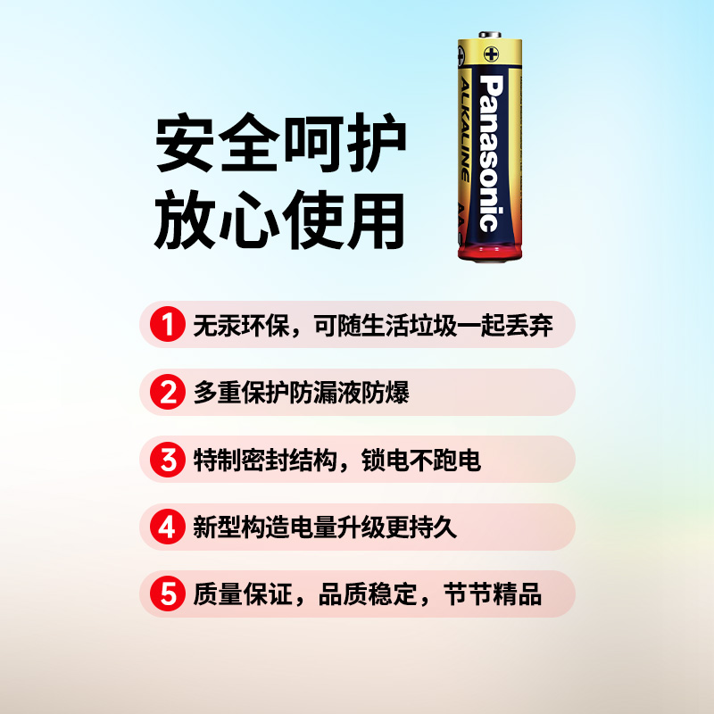 松下7号碱性AAA七号电池LR03空调遥控器适用于小天鹅扬子华凌志高海信科龙小米新科夏宝夏新1.5v干电池-图1