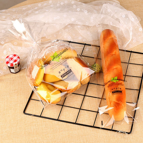 面包袋450克吐司袋食品包装袋扎口毛毛虫袋子面包袋子烘焙包装 - 图3