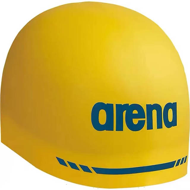 Arena阿瑞娜ARN-3410比赛训练男女通用薄软3D钢盔游泳帽硅胶软盔-图2