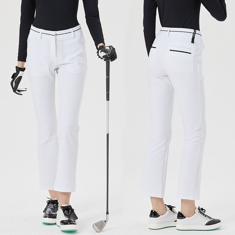 BG新款高尔夫长裤女裤春夏款修身显瘦女士微喇球裤户外运动直筒裤,淘宝优惠券,粉丝福利购,淘宝优惠卷