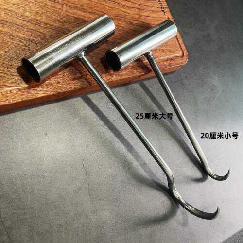 言质丁字钩肉钩单钩防滑手屠夫宰牛专用剔骨肉钩大钩小钩手拉钩 - 图0