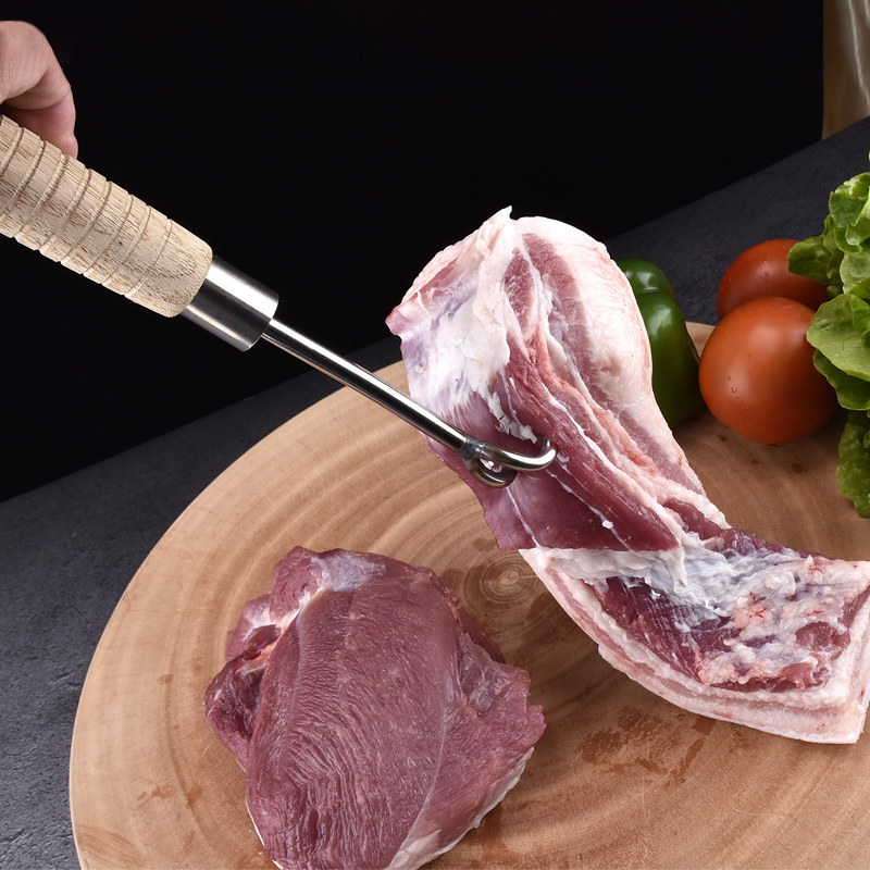 言质剔骨手拉钩丁字双钩防滑肉钩子剥皮分割肉钩卤肉抓肉钩捞肉钩,淘宝优惠券,粉丝福利购,淘宝优惠卷