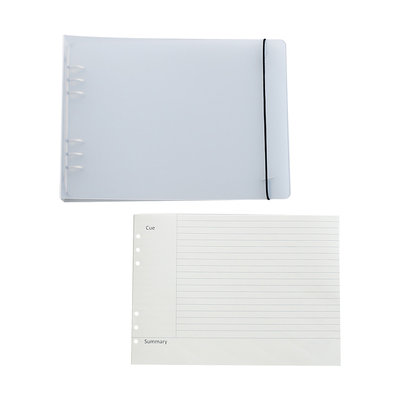 亚利联合原创设计b5 简约小清新a4横式6孔5mm方格活页本金属夹网格本笔记本记事本大本子5r康奈尔 虎窝淘