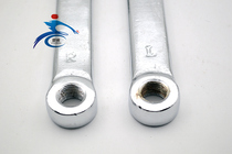 Special crank for a unicycle with a large inflection