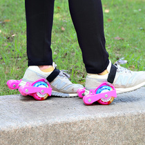 Auxiliary Wheels Wind Fire Wheels Skating Shoes Four Wheels Shoes Riot Walking Shoes Children Star Sky Wheel Sliding Light Wheels Double Wheel Scooter