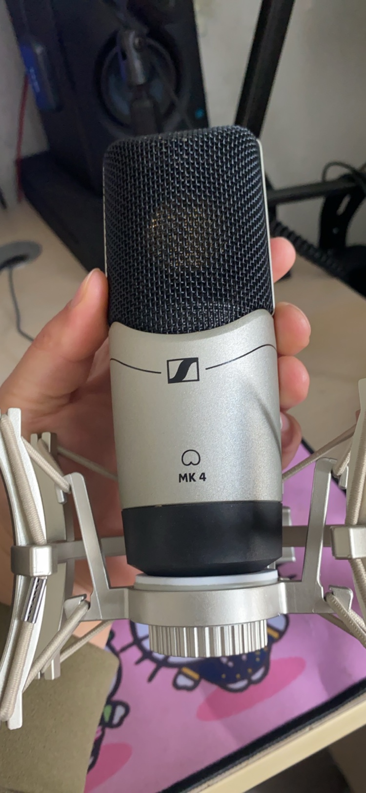 二手sennheiser森海塞尔mk4电容麦克风录音48v话筒直播-图2