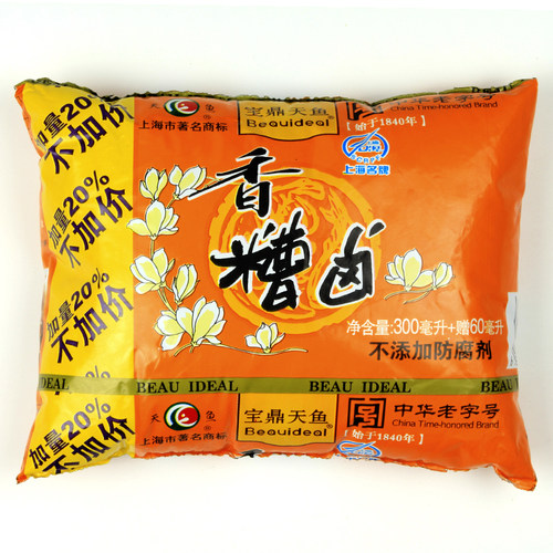 上海宝鼎香糟卤360mlX6包三年陈糟天鱼糟卤毛豆袋装糟鸡糟腔糟肉 - 图0