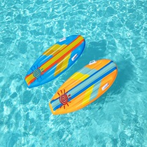 Bestway Surfboard Children Swimming With Water Skirting Board Water Inflatable Sitting Riding Dramatic Water Toy Float School Swimming