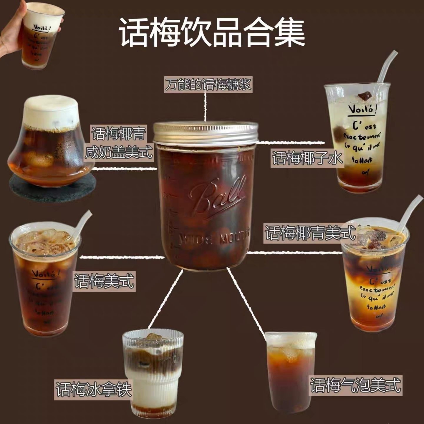 自制话梅糖浆500g玻璃瓶 饮品特调咖啡饮品话梅柠檬茶美式气泡水,淘宝优惠券,粉丝福利购,淘宝优惠卷