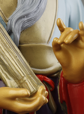 纯铜鬼谷子神像办公室摆件工艺品