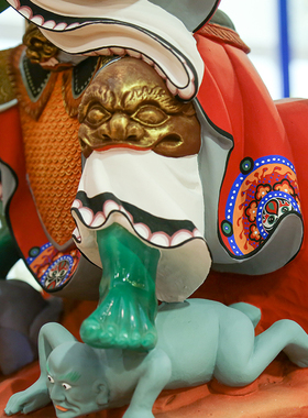 大士爷面然大士面燃鬼王焦面大士羽林大神普渡公神像供奉摆件新品