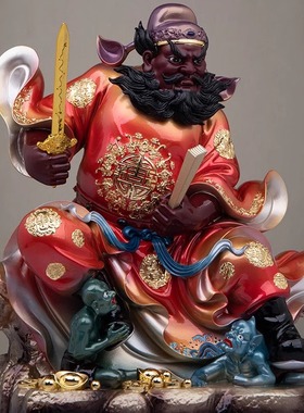 钟馗神像树脂瑞彩家用供奉天师赐福圣君门神正宅供奉钟馗捉鬼摆件