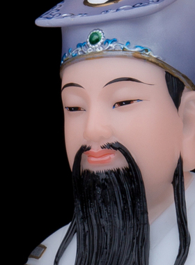 汉白玉孚佑帝君神像吕洞宾吕祖师纯阳真人佛像玉雕居家工艺品摆件