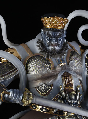 汉白玉四大天王神像佛堂金刚护法