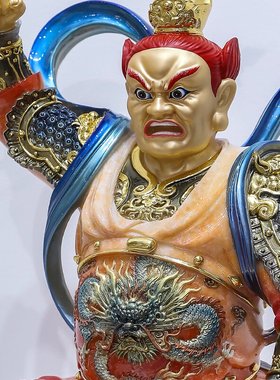 汉白玉监斋菩萨供奉摆件监督使者大圣紫那罗王斋堂神像装饰工艺品