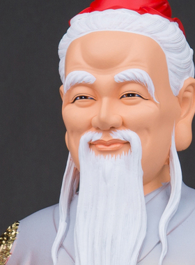 树脂月老神像月下老人月老星君家用摆件牵红线恩爱居家工艺品摆件
