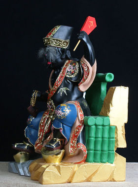 坐金山七爷八爷谢范将军大二爷伯黑白无常像树脂阴神摆件