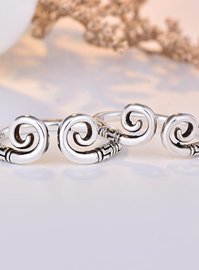 纯银金箍棒至尊宝礼物情侣戒指