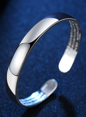 佛语心经贵妃日韩风学生银饰手镯