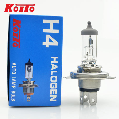 日本koito小糸汽车摩托车卤素前大灯泡H4超亮55W100W三爪远近一体 - 图3