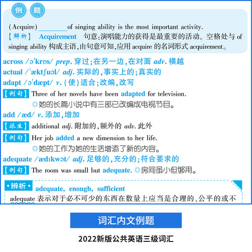 2026年pets3全国英语等级公共英语三级词汇书单词便携版小册子全国英语等级考试3级复习资料包备考pest3教程pet3公三词汇 - 图1