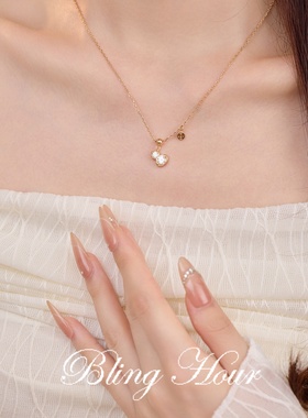 925银莫桑石葫芦项链锁骨链