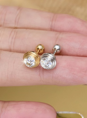 925银莫桑石泡泡耳钉手链项链