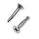 Stainless steel countersunk cross self-tapping drill tail screw