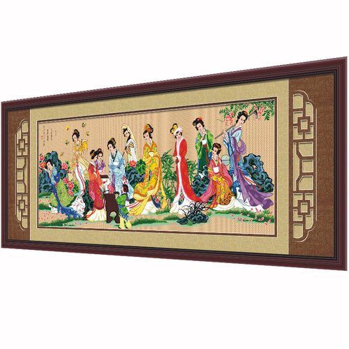 十字绣2026新款线绣琴棋书画自己绣手工红楼梦十二金钗客厅大幅 - 图3