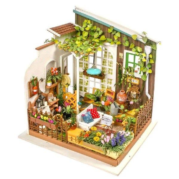 Robotime DIY Wooden Miniature Dollhouse 1:24 Handmade Doll H-图3