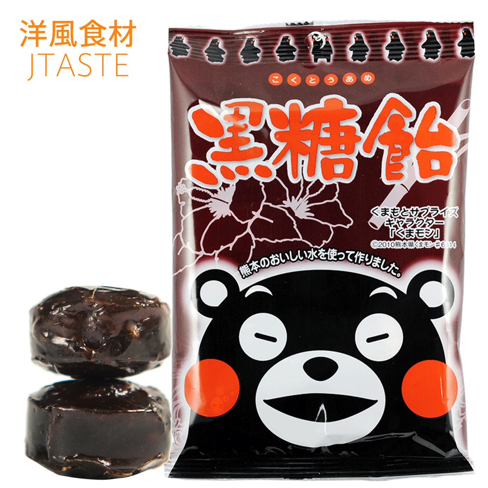 日本进口糖果 大仓 熊本黑糖 85g 熊本县吉祥物 特产小吃零食品 - 图0