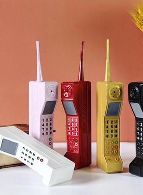 大哥大手提电话道具模型装饰摆件