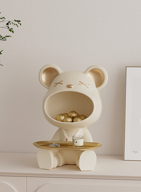 奶油风客厅鞋柜电视柜装饰品摆件