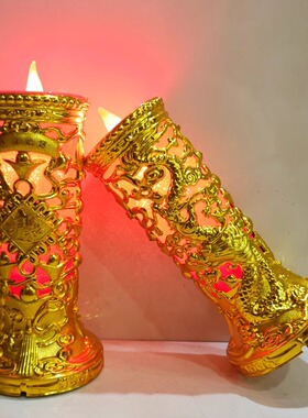 包邮LED财神招财电子蜡烛灯供佛家用佛灯入伙乔迁进宅灯长明供灯
