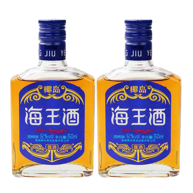 海南椰岛海王酒32度150ml*2瓶/4瓶/6瓶低度配制酒养生露酒 - 图1