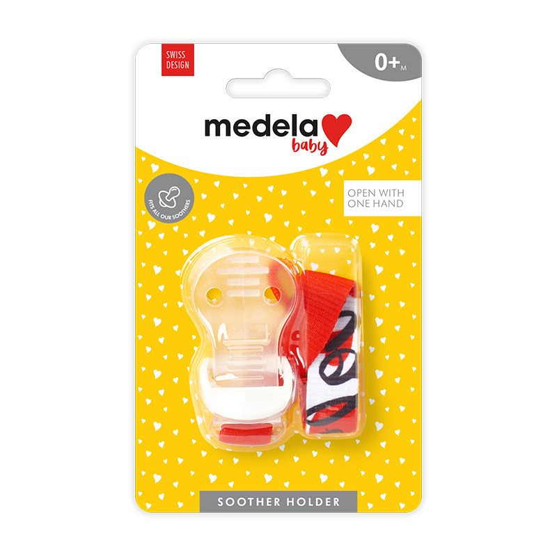 美德乐baby安抚防掉链超软挂绳奶嘴 美德乐奶嘴链