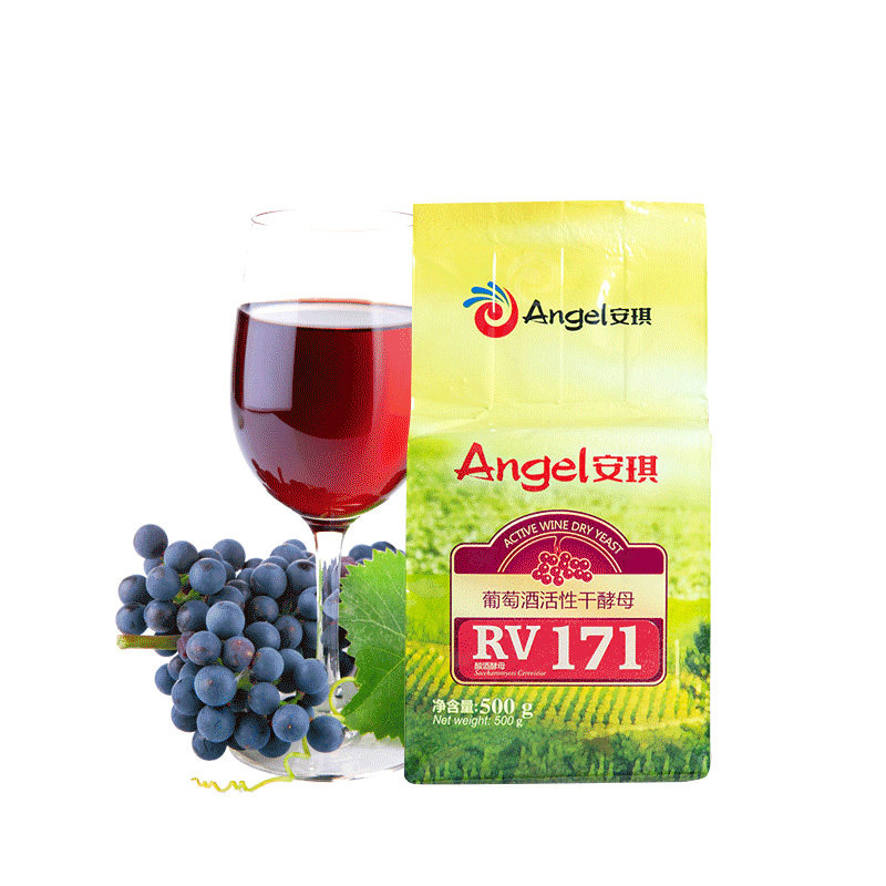 安琪葡萄酒活性干酵母RV171 自酿红酒果酒发酵水果酒曲酵母粉500g