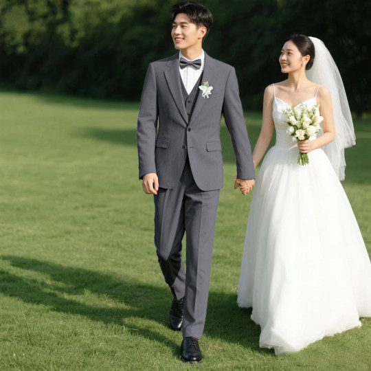 Romon men's suit suit 2025 autumn new business professional suit groomsmen suit groom wedding suit NX