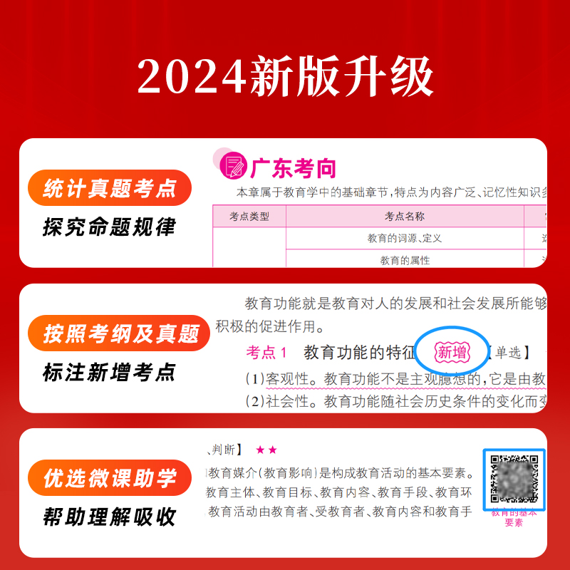 山香2024年广东省教师招聘教育学教育理论基础教材及历年真题押题试卷教师考编教育理论考试试卷深圳广州佛山肇庆梅州招教考编通用 - 图0