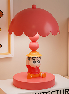 蜡笔小新可充电床头氛围灯摆件