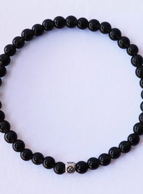 天然玛瑙手链女款单圈时尚百搭